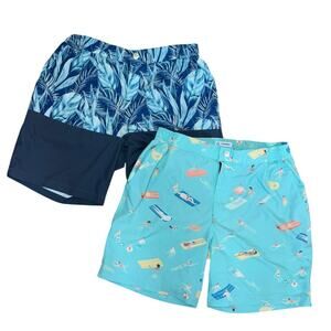 Mosmann Australia 7" Swim Trunks Men XL‎ Mesh Lined Swimsuit Beach Vacation Pair